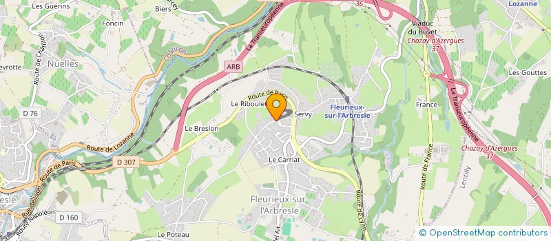 localisation de l'entreprise ANJ PARTNERS  FLEURIEUX-SUR-L'ARBRESLE