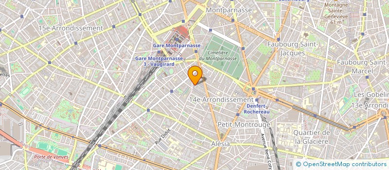 localisation de l'entreprise ANJ SERVICES à PARIS
