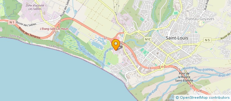 localisation de l'entreprise ANJ TAMPON  SAINT-LOUIS