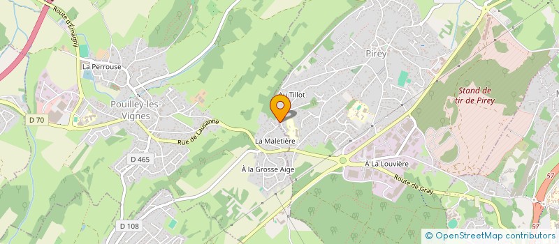 localisation de l'entreprise ANJALI MUDR  POUILLEY-LES-VIGNES