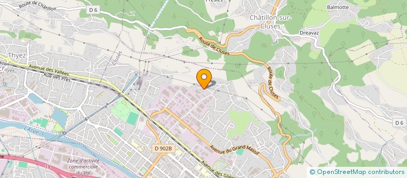 localisation de l'entreprise ANJALPES  CLUSES