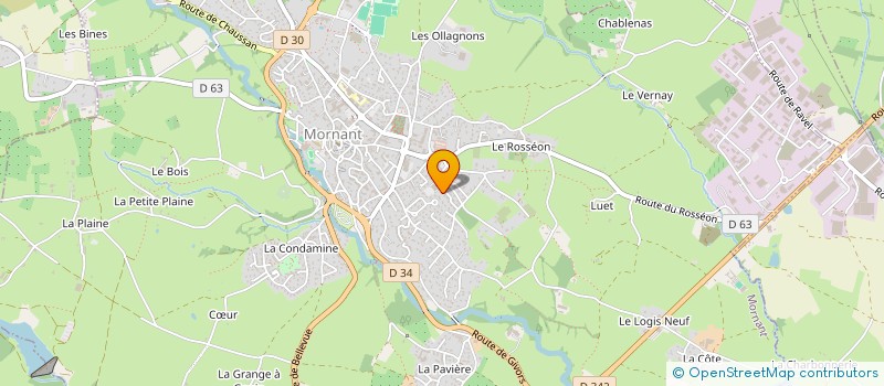 localisation de l'entreprise ANJARAZELLE  MORNANT