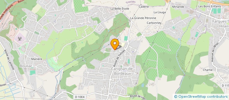 localisation de l'entreprise ANJE  CARIGNAN-DE-BORDEAUX