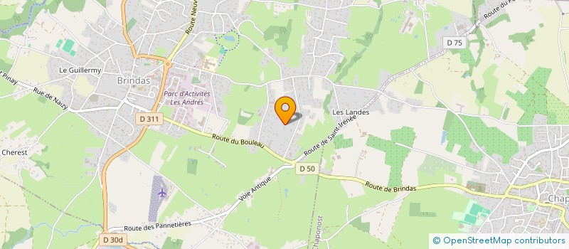 localisation de l'entreprise ANJE  BRINDAS