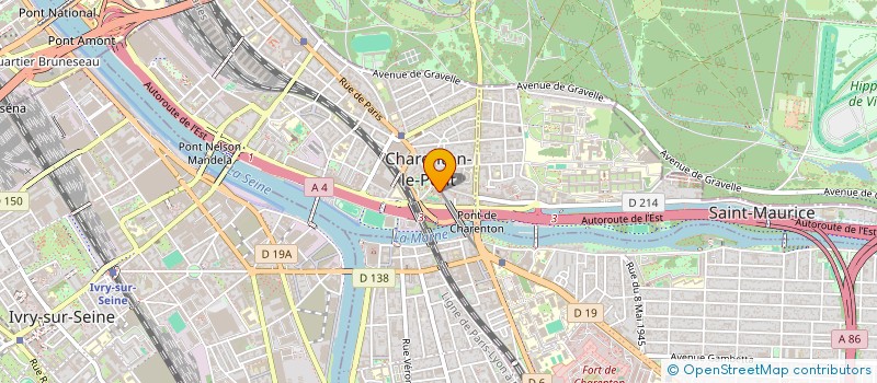 localisation de l'entreprise ANJE CONSEILS 26 à CHARENTON-LE-PONT