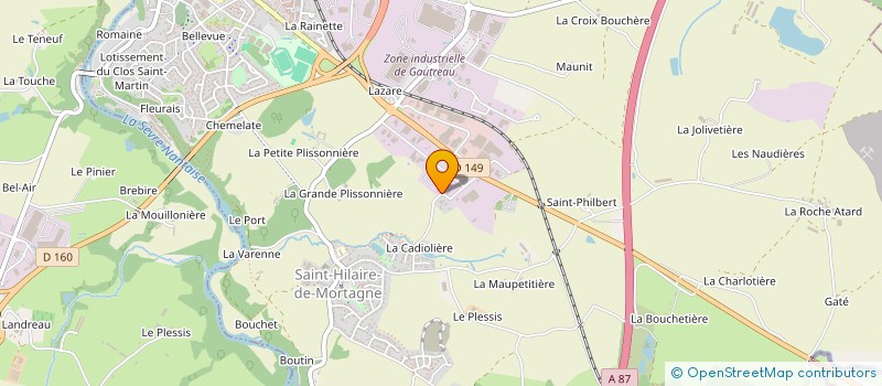 localisation de l'entreprise ANJECAP  MORTAGNE-SUR-SEVRE