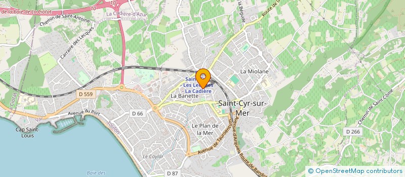 localisation de l'entreprise ANJEO à SAINT-CYR-SUR-MER