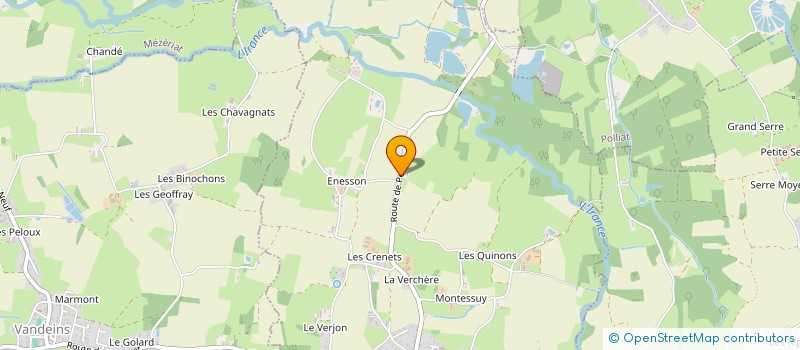 localisation de l'entreprise ANJEUX  MONTCET