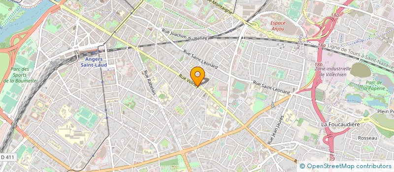 localisation de l'entreprise ANJOU ACCOMPAGN ' SERVICES  LES PONTS-DE-CE