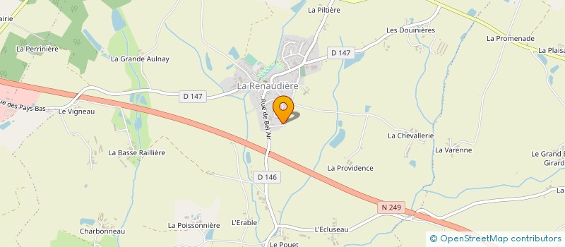 localisation de l'entreprise ANJOU ALU PLAST à SEVREMOINE