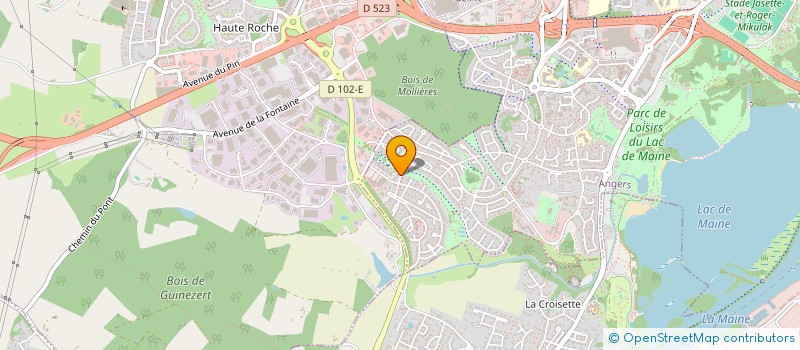 localisation de l'entreprise ANJOU AMHE  ANGERS