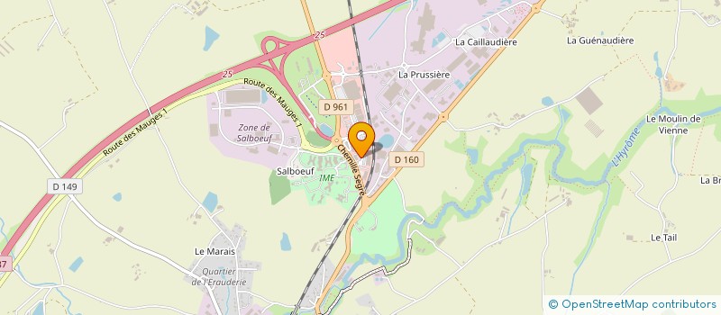 localisation de l'entreprise ANJOU ANALYSES & DIAGNOSTICS IMMOBILIER  CHEMILLE-EN-ANJOU