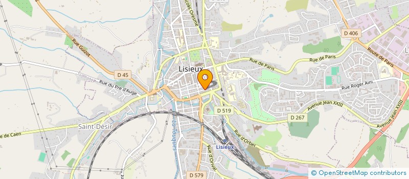 localisation de l'entreprise ANJOU ARDENNAISE CINEMA ROYAL à LISIEUX