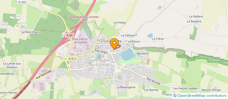 localisation de l'entreprise ANJOU ARDOISE à SAINT-AUBIN-DU-CORMIER