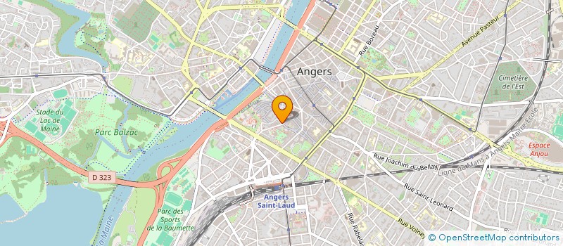 localisation de l'entreprise ANJOU AUDIT COMMISSARIAT à ANGERS