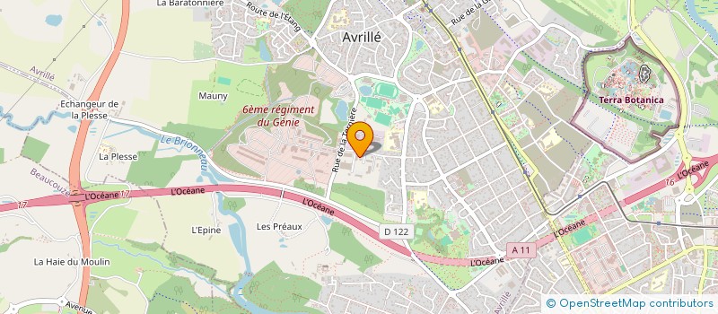 localisation de l'entreprise ANJOU AUTO VSP à AVRILLE