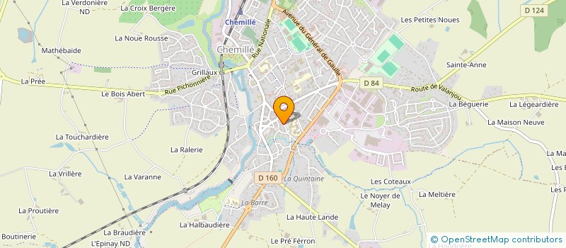 localisation de l'entreprise ANJOU BIO DECO  CHEMILLE-EN-ANJOU