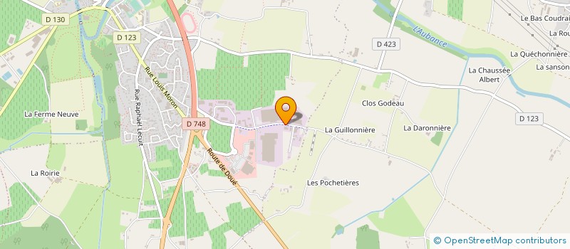 localisation de l'entreprise ANJOU BLANCHISSERIE à BRISSAC LOIRE AUBANCE