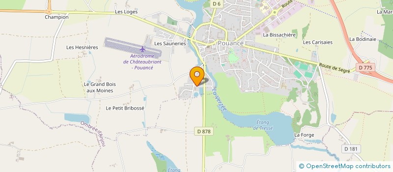 localisation de l'entreprise ANJOU BLEU FUNERAIRE à OMBREE D'ANJOU