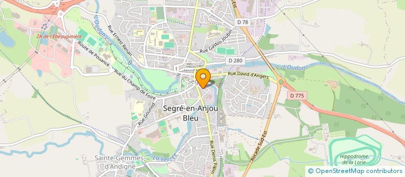 localisation de l'entreprise ANJOU BLEU PISCINES à SEGRE-EN-ANJOU BLEU