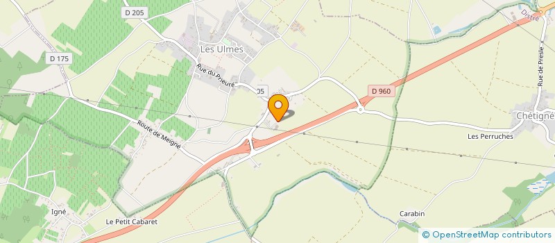 localisation de l'entreprise ANJOU BOIS ENERGIE à LES ULMES