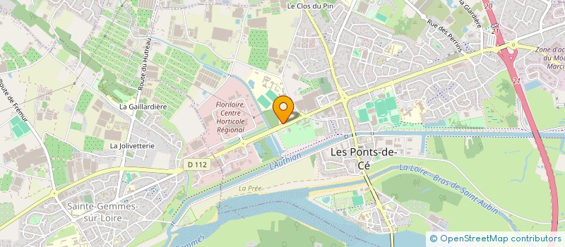 localisation de l'entreprise ANJOU BOX  LES PONTS-DE-CE