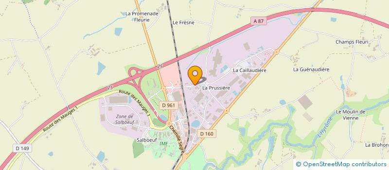 localisation de l'entreprise ANJOU BRODERIE GRAINDORGE à CHEMILLE-EN-ANJOU