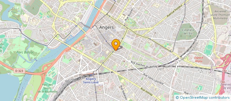 localisation de l'entreprise ANJOU BUSINESS CLUB  ANGERS