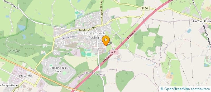 localisation de l'entreprise ANJOU CARAVANING  SAINT-LAMBERT-LA-POTHERIE