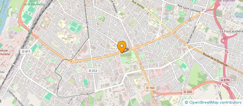 localisation de l'entreprise ANJOU CASH INFORMATIQUE  ANGERS