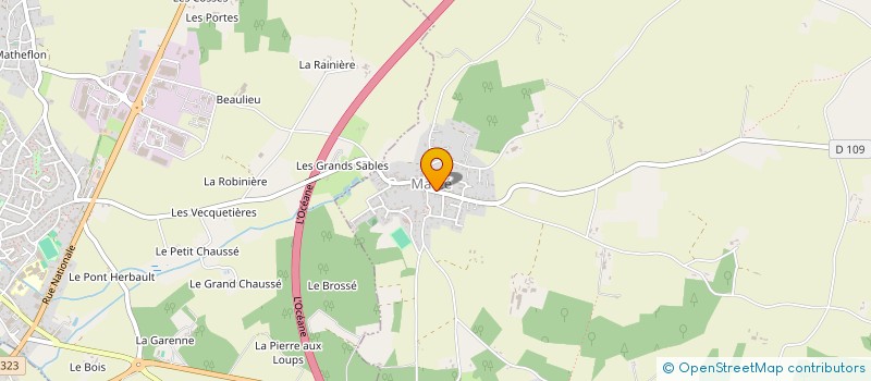 localisation de l'entreprise ANJOU CENTRALE COMMUNICATION SERVICE à MAZE-MILON