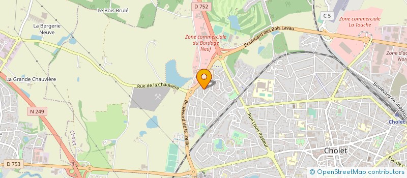 localisation de l'entreprise ANJOU CHOLET MACONNERIE à CHOLET