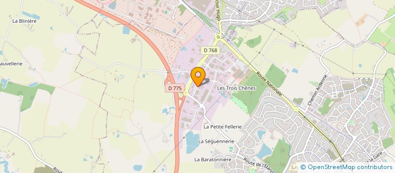 localisation de l'entreprise ANJOU CLOTEC  AVRILLE