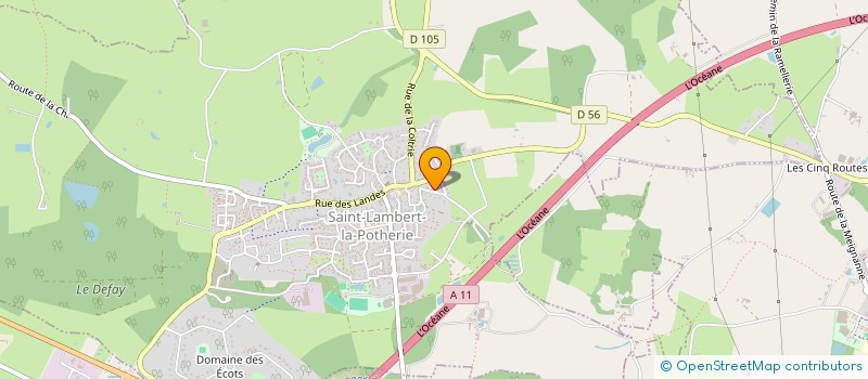 localisation de l'entreprise ANJOU COM. & SERVICE  SAINT-LEGER-DE-LINIERES