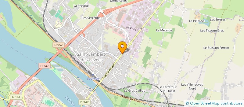 localisation de l'entreprise ANJOU COMMERCE DISTRIB à SAUMUR