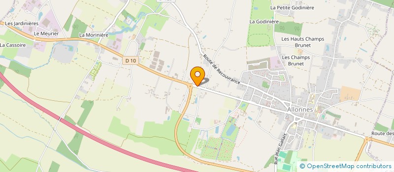 localisation de l'entreprise ANJOU CONSEILS ASSAINISSEMENT à ALLONNES