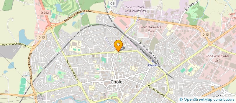 localisation de l'entreprise ANJOU D3M à CHOLET