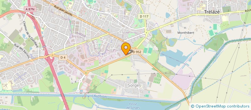 localisation de l'entreprise ANJOU DECOR HABITAT à LES PONTS-DE-CE