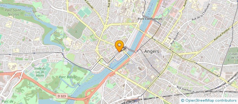 localisation de l'entreprise ANJOU DEPANNAGE ELECTRONIQUE PROFESS à ANGERS