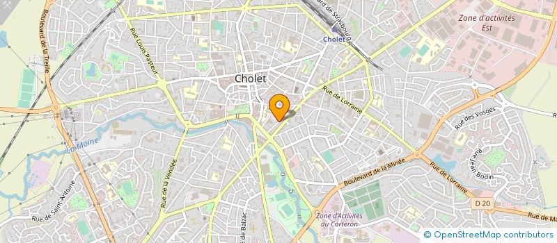 localisation de l'entreprise ANJOU DIAGNOSTIC IMMOBILIER à CHOLET