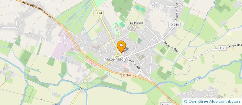 localisation de l'entreprise ANJOU DRIVE VTC  MAZE-MILON