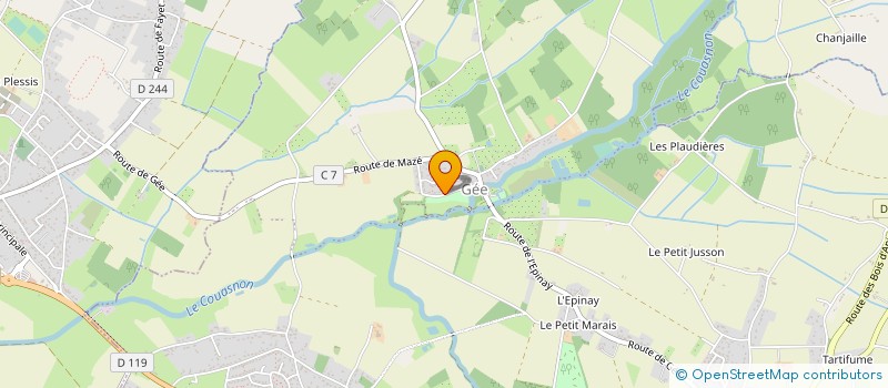 localisation de l'entreprise ANJOU ELECTRICITE SERVICES  LES BOIS D'ANJOU