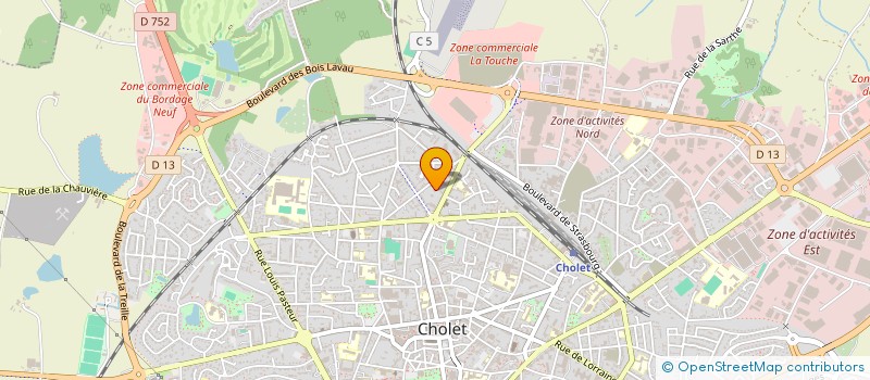 localisation de l'entreprise ANJOU ENTREPRISES à CHOLET