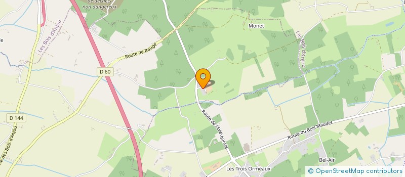 localisation de l'entreprise ANJOU EQUIPEMENT ET SERVICES  LOIRE-AUTHION