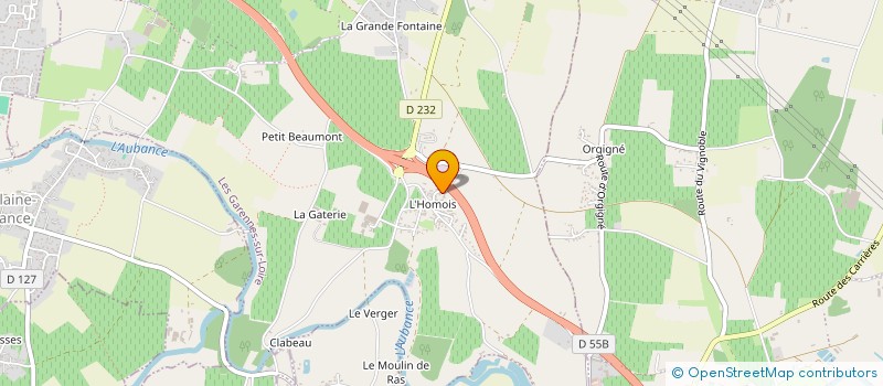 localisation de l'entreprise ANJOU FLORAL à LES GARENNES SUR LOIRE