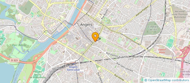 localisation de l'entreprise ANJOU FOCH à ANGERS