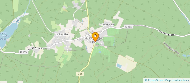 localisation de l'entreprise ANJOU FRUITS ROUGES à LA BREILLE-LES-PINS