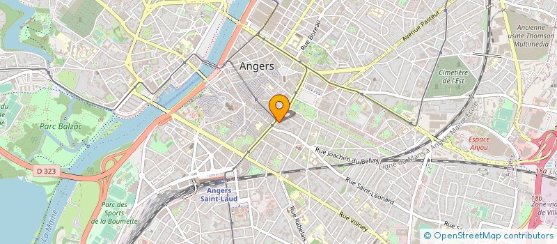 localisation de l'entreprise ANJOU GESTION PROFESSIONS LIBERALES à ANGERS