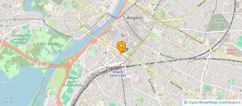 localisation de l'entreprise ANJOU GLOBAL à ANGERS