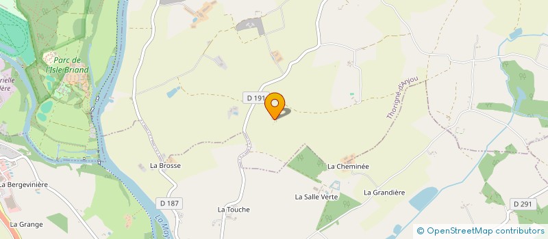 localisation de l'entreprise ANJOU GRIMPE D'ARBRES (AGA) à ANGERS